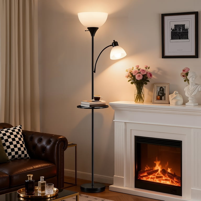 NATYSWAN Floor Lamp with Adjustable Reading Lights photo 5