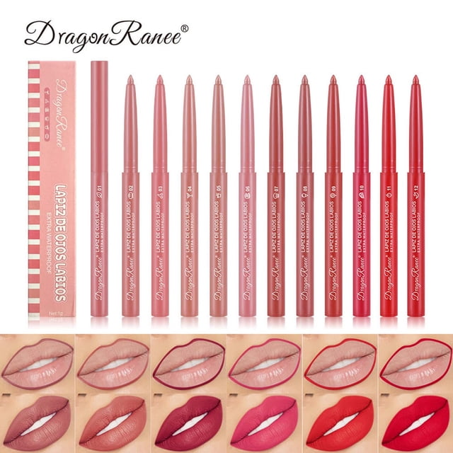 Dvkptbk Stylo Rouge à Lèvres Femme Stylo Rouge à Lèvres Non Décolorant Stylo Rouge à Lèvres Longue Durée