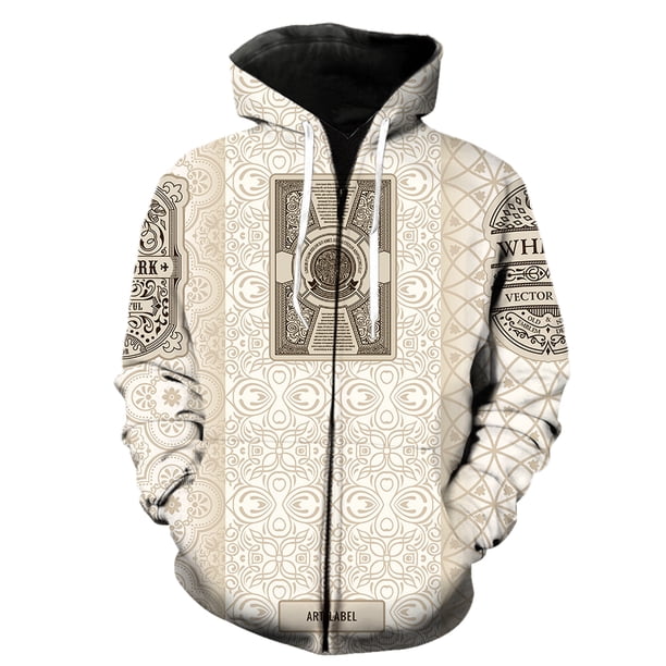 Sudadera con capucha y cremallera de manga larga con estampado abstracto para hombre, divertida sudadera Harajuku de primavera, genial para adolescentes, con estampado 3D, a la moda, unisex, informal,
