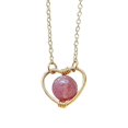 thumbnail image 1 of Oro Rosa Piedra Cadena Redonda Dije Ajustable Mujeres Collar Día de Cumpleaños Día de San Valentín Regalos para Mujeres y Niñas, 1 of 8