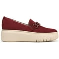 thumbnail image 2 of Naturalizer Women's Daphne Slip-On Platform Sneaker Cranberry Red Suede 8.5W, 2 of 6