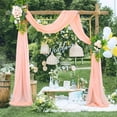 thumbnail image 4 of 1Panel Arch Background Drape Decor Artificial Flower Soft Wedding Decoration Backdrop Curtain, 4 of 13