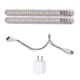 thumbnail image 3 of Paquete de 2 mini luces de libros USB 100LM LED LED Lámparas de lectura brillante U Power Bank Power Laptop Iluminación de la noche Dormitorio Inevent HA010344-00, 3 of 6