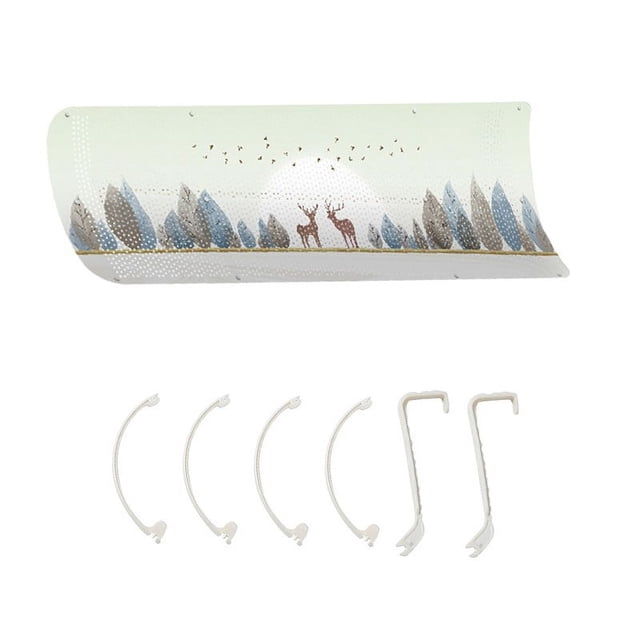 IMENGL Liquidation! Delayuji Déflecteur de Climatiseur Réglable Déflecteur d'Aération Anti-Soufflage Direct Couvercle de Climatisation Sans Baffles Sorties d'Air Rétractables Pare-Vent pour la Maison Taille Unique Multicolore