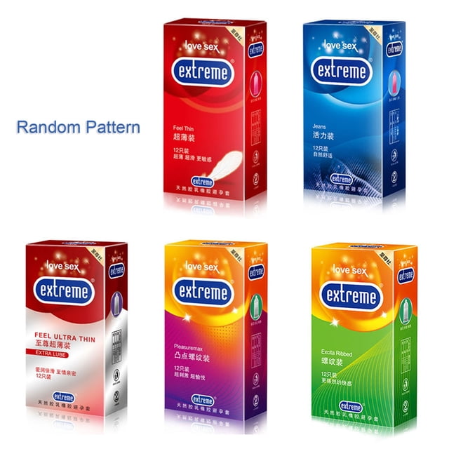 Condones de látex natural 12 recuentos Condón ultrafino extra sensible extra yeacher Cuidado de la salud