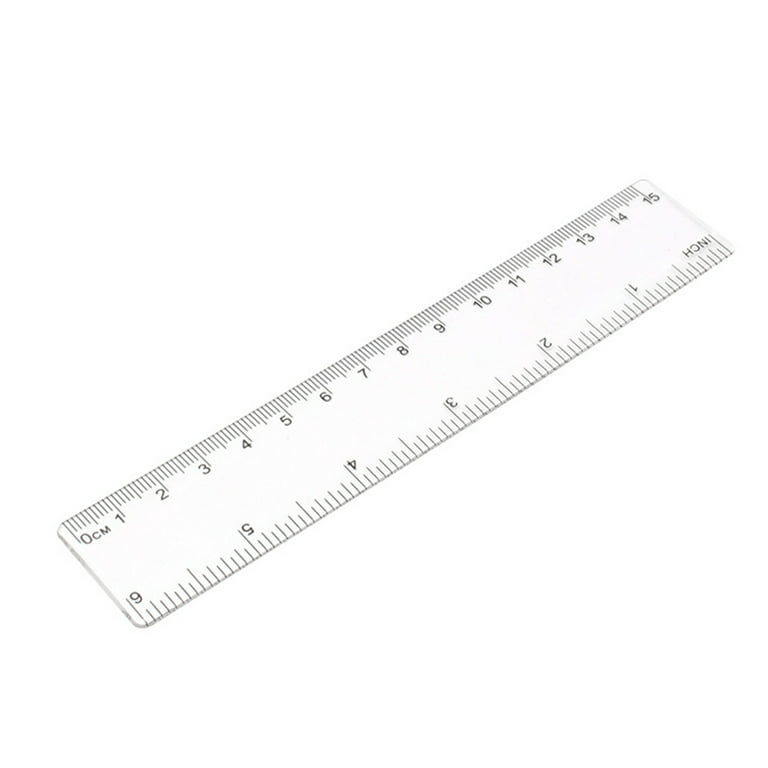 Plastic Ruler, Straight Ruler, 2PCS Clear Acrylic Ruler, 12 Inch Rulers  with Centimeters and Inches, Measuring Tools for Student School Office