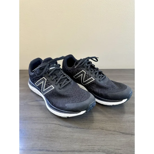 New Balance Men's 680v6 Running Shoes Size 9 Black/White/Silver