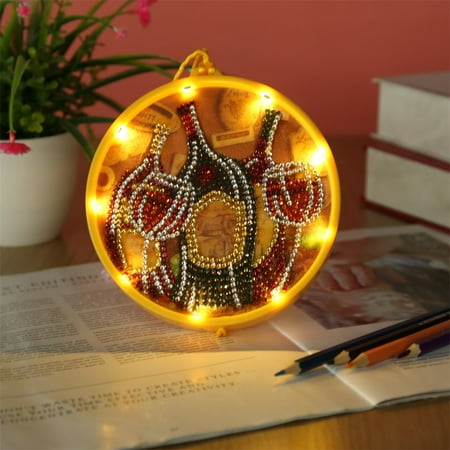 

TUOBARR Christmas Drcoration Creative Diamond Painting Night Light Cute Animal Children Gift