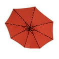 thumbnail image 6 of 10ft Solar LED Market Umbrella, Lighted Patio Umbrella with 40 LED Lights, Outdoor Table Umbrella with Tilt & Crank for Pool, Porch, Garden, Backyard, orange, 6 of 9