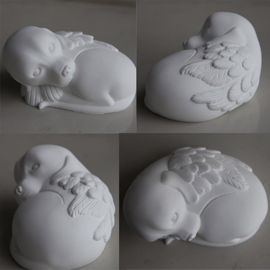 Aurgiarme 3D Animal Epoxy Resin Molds Silicone Texture Suitable for Creating Unique Pet Memorials Featuring Sleeping Cats and Dogs