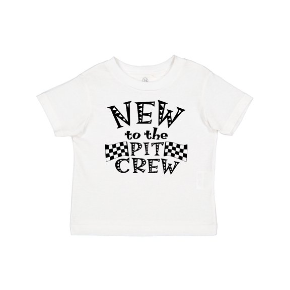 Inktastic New to the Pit Crew Racing Flags Boys or Girls Baby T-Shirt