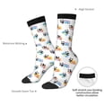 thumbnail image 4 of Fuzoiu Panda And Rainbow Print Athletic Crew Socks for Men & Women,Casual Crew Socks,Above Ankle Crew Socks for Business, Casual, 4 of 6