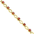 thumbnail image 3 of 18K Gold Over Brass Hessonite Garnet - Madagascar Bracelet Jewelry BM-1049 TGB1001_B, 3 of 5