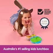 b.box Snack Box - 2 Compartment Snack Containers for Kids, Leakproof - Ocean Breeze