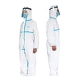 thumbnail image 4 of Disposable Protective Coverall Protective Overalls Isolation Gown Safety Clothing Suit With Reinforced Sealing Strip Security-Protection Suits Anti Particles Spatter, 4 of 8