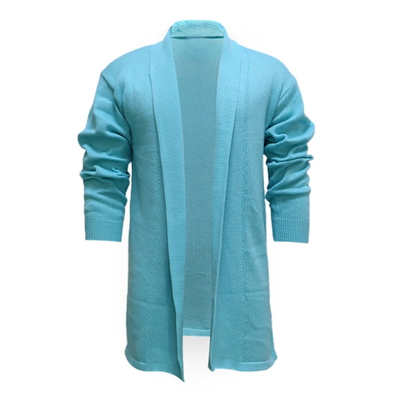 Tuphregyow Stylish Men's Tough Wool Coat - Winter Outerwear Jacket, Your Style in Cold Weather Sky Blue M