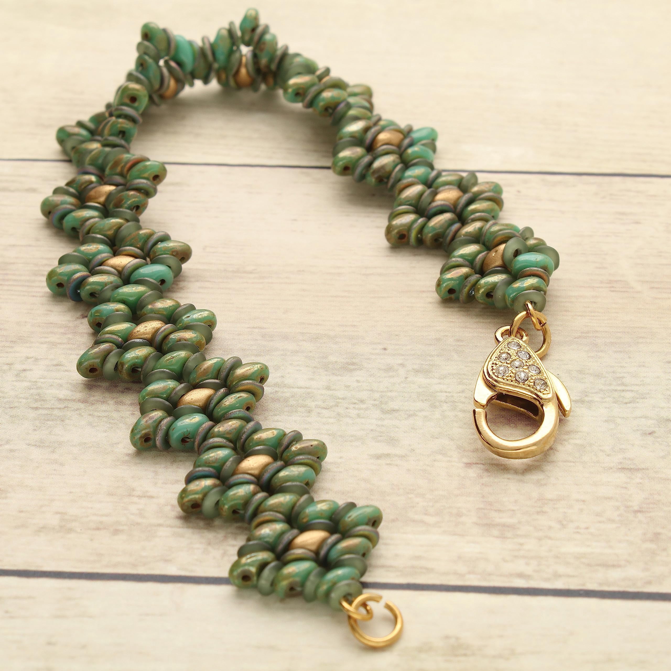 The Beadsmith Lobster Claw Clasp - Gold Color, 27 x 16 mm, for 1 Strand Designs, 1pc