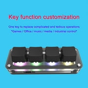 Custom Keyboard 4-Key Mini Mechanical Gaming Keyboard Copy-Paste Gaming Gaming Mini Mechanical Keyboard Self-Programming Settings