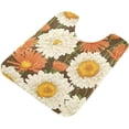 thumbnail image 4 of Coolnut Chrysanthemum Anti-Slip Ultra Absorbent Durable Bath Rug with Rubber Backing,24"x16", 4 of 7