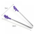 thumbnail image 2 of Stainless Steel Food Tongs Innovative Silicone Small Tongs Mini Food Grade Silicone Food Tongs, 2 of 4