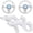 White, variant on Steering Wheel and Zapper Gun Set Compatible with Wii Wii U Remote (Pack of 2,Black)