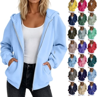 Time and Tru Women's Cropped Zip Up Fleece Hoodie, Sizes XS-XXXL