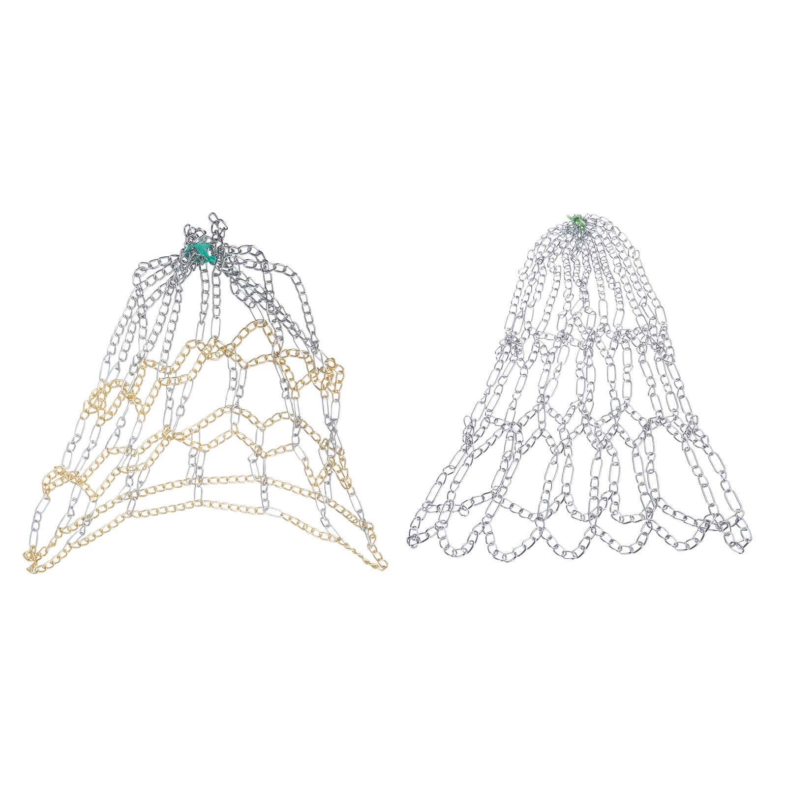 Heavy Duty Metal Chain Basketball Net Outdoor Goal Basketball Net for Most Standard Hoop Basketball Targets Net