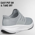 thumbnail image 6 of AMANSSE Men's Comfortable Walking Shoes Lightweight Breathable Tennis Athletic Gym Workout Cross Training Slip on Sneakers Light Grey Size 10, 6 of 7