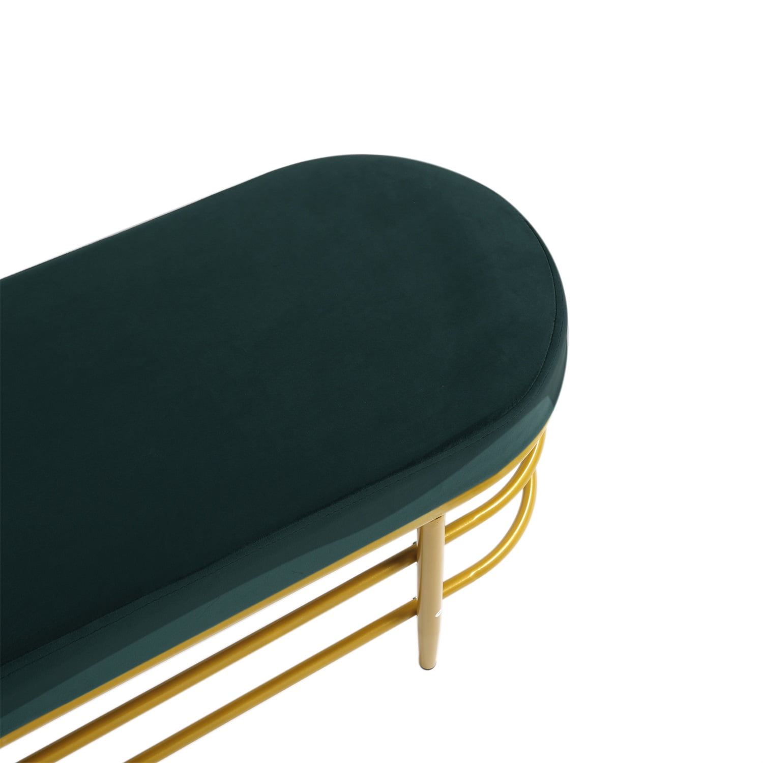 Kadyn Metal Shoe storage bench, Modern Free Standing Shoe Racks for Entryway and Hallway, Entryway Bench with Velvet Cushion, Dark Green Kadyn Metal Shoe storage bench, Modern Free Standing Shoe Racks for Entryway and Hallway, Entryway Bench with Velvet Cushion, Dark Green