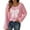 Pink, variant on Sweater For Women Fall Bow Embroidery Long Sleeve Crewneck Chunky Knitted Cozy Sweaters Black