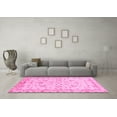 thumbnail image 3 of Ahgly Company Indoor Square Oriental Pink Traditional Area Rugs, 5' Square, 3 of 4