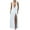 White, variant on Kaemgyyd Cocktail Dresses for Women Fashion High Slit Backless Halter Party Dress Deep V Neck Ruched Club Maxi Dress