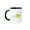 Black/White, variant on 3drose, Cute Kawaii Chick Hatching Egg Cartoon, 11oz Mug