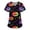 Purple, variant on JULMCOMO Halloween Scrub Tops for Women Plus Size Cute Print V Neck Holiday Graphic Tees Casual Loose Funny Halloween Printed Nurse Uniform Shirts with Pockets Ginger 5XL