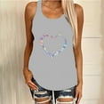 thumbnail image 4 of Hauts pour Femmes Décontractés Mode Décontractée pour Femmes Ample Col Rond Imprimé Cœur Coloré Camisole Hauts Hauts de Mode pour Femmes, 4 of 4