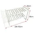 thumbnail image 2 of Cqxid Home Textile Storage Under $20 2-Tier Ink Rack Under Cabinet Organizer Storage Expandable Kitchen Shelf Holder, 2 of 5