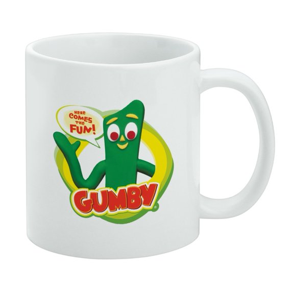 Gumby Logo Here Comes the Fun White Mug