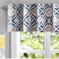 thumbnail image 2 of DriftAway Diamond Trellis Watercolor Geometric Valance, 52” x 14”, 2 of 6