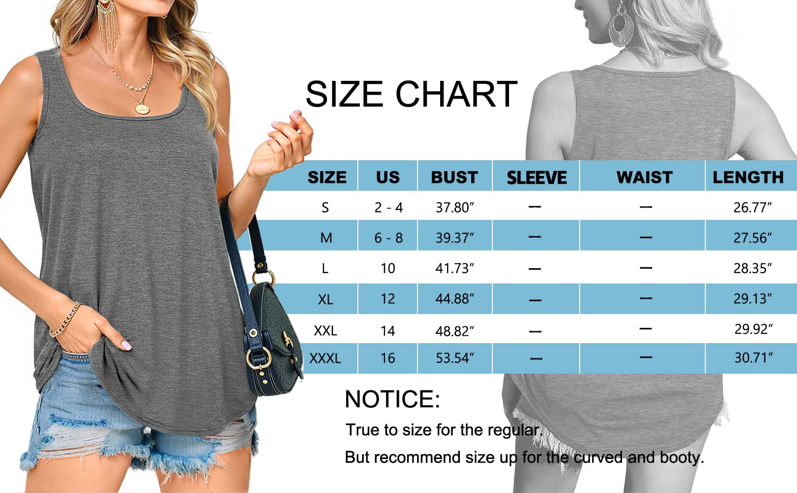 MOSHU Women's Summer Tank Top with Square Neckline photo 7