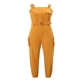 thumbnail image 1 of Combinaison Cargo Décontractée pour Femmes Sans Manches avec Poche Ceinture Pantalon Crayon Ample Rouge s, 1 of 6