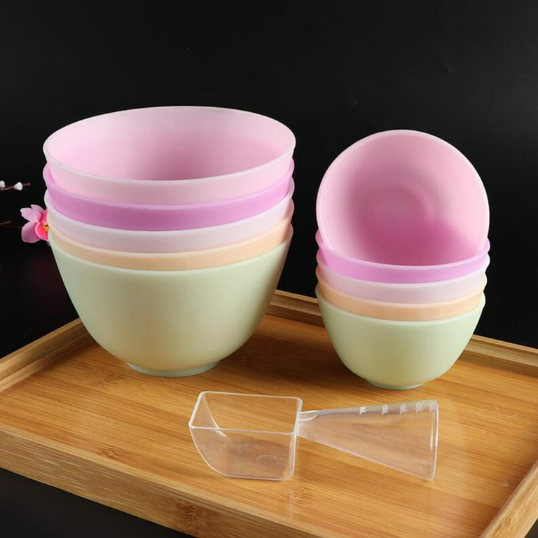 Etereauty Silicone Bowls Mixing Bowl Bowls Small Bowl Set Cups Large Pink  Pinch Baby Snack Prep Facial FacialsKids PlasticCereal