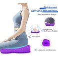 thumbnail image 3 of Thicken 19.7in Seat Cushion, Gel Cushion for Long Sitting–Office Chair, Wheelchair, Car Pad, Large Cooling Support Pad Back Pain, Sciatica, Tailbone Pain Relief, 3 of 4