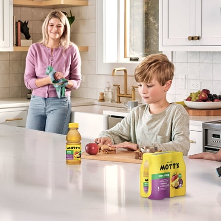 MOTT’S 100% PINEAPPLE PASSION FRUIT JUICE BLEND, 8 FL OZ, 6 COUNT BOTTLES