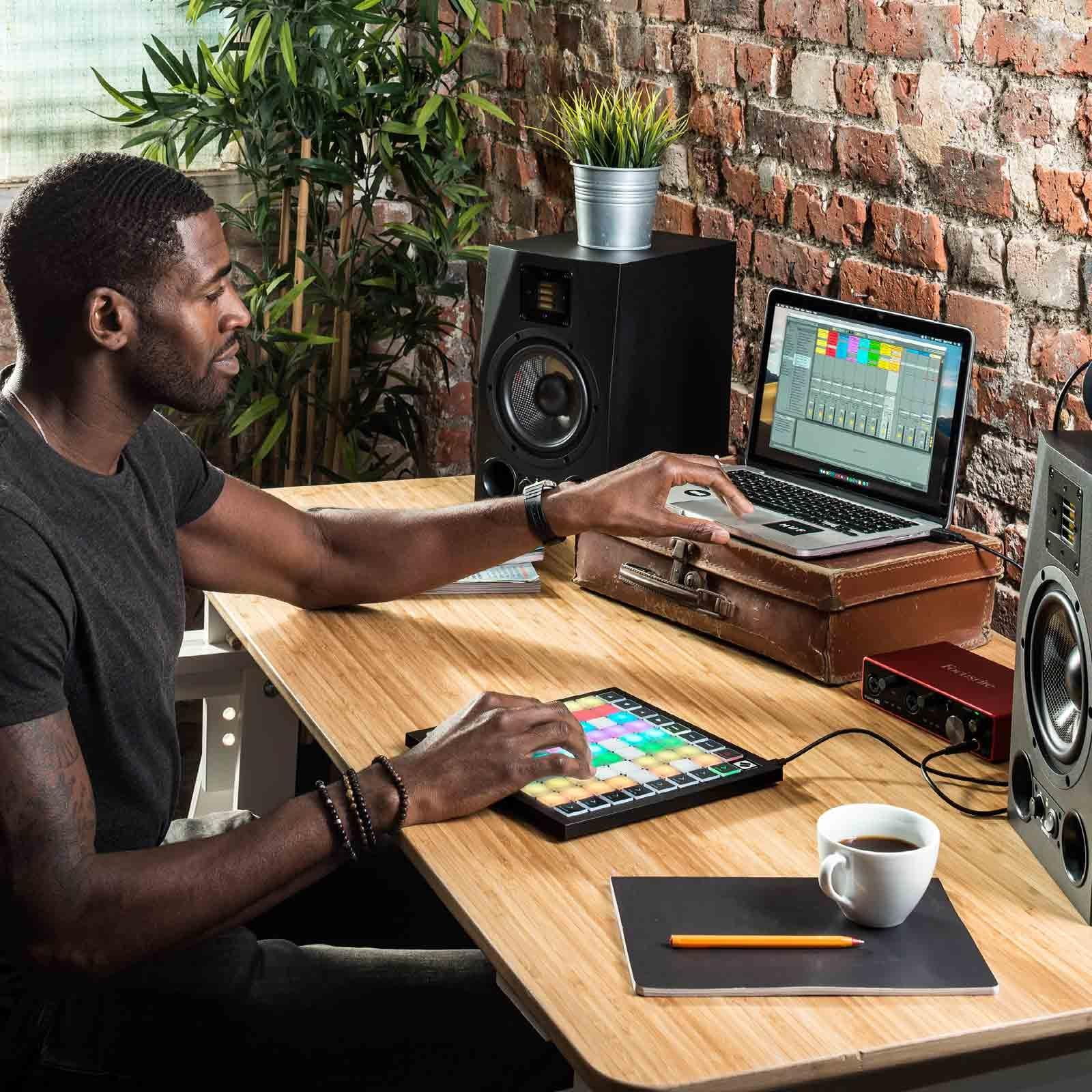 Novation Launchpad X Ableton Live Grid Controller with Clutch Stingray Performance DJ Headphones Package