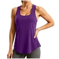 thumbnail image 2 of Womens Tank Tops Loose Fit Ladies' Loose Casual Solid Color Round Neck Knitted Sleeveless Beach, 2 of 6
