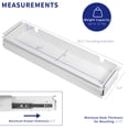 thumbnail image 6 of VIVO White Extra Large 33 inch Under Desk Pull Out Storage Drawer for Desk, 6 of 8