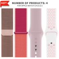 thumbnail image 4 of 【 4pcs 】 Correa De Reloj Para I watch Series 8 7 6 SE 5 4 3 2 Banda De Silicona Magnética De nylon 40mm 41mm 44mm 45mm 38MM 42MM Ultra 49MM Accesorios, 4 of 4