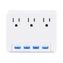 CyberPower Professional P3WU 3-Outlet Surge Suppressor/Protector - 3 x NEMA 5-15R, 4 x USB - 120 V Input