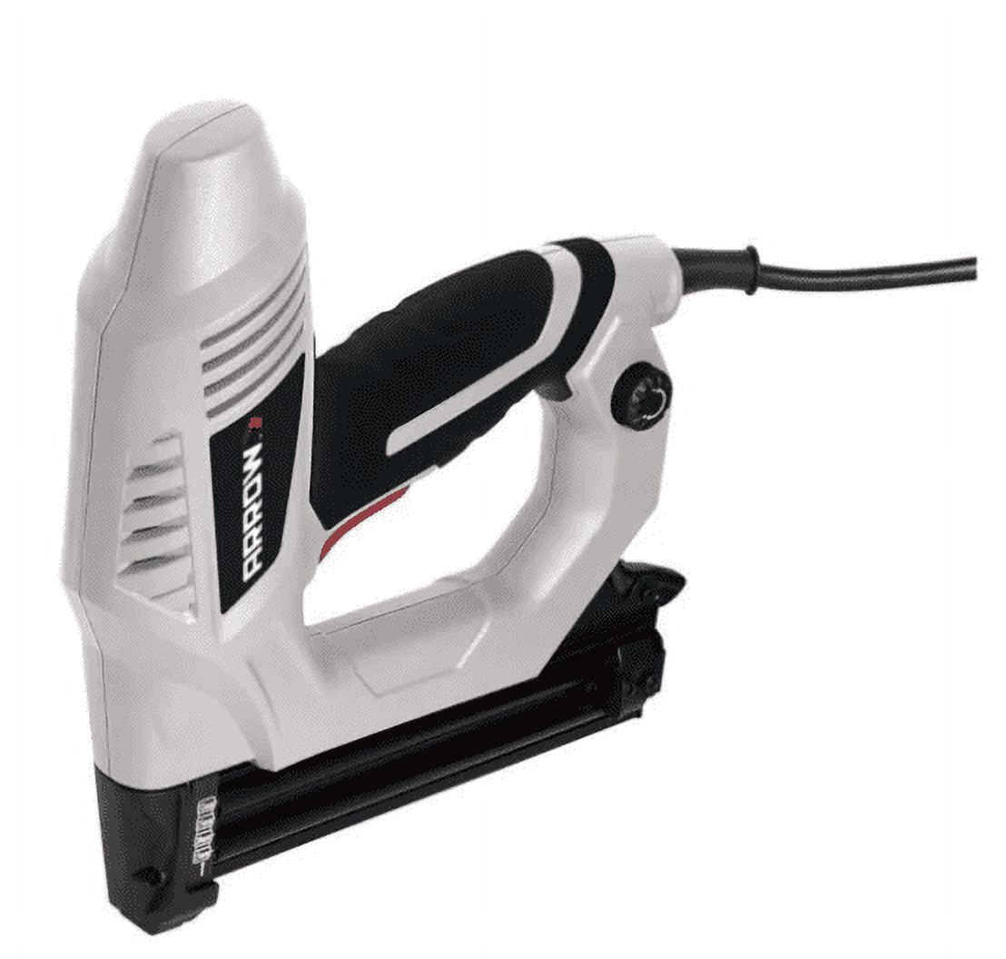 Arrow T50RED staple and nail gun. Uses T50 staples, BN1810-BN1816 brads