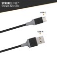 thumbnail image 4 of Scosche CA4BY-SP Strikeline USB-A to USB-C Charge & Sync Cable 4-ft. Space Gray/Gray, 4 of 6